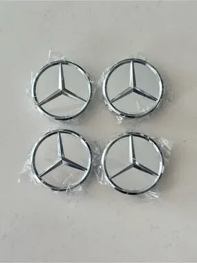 Car Audio, Video & GPS | Set Of 4 Chrome Logo 75mm Wheel Center Caps ...